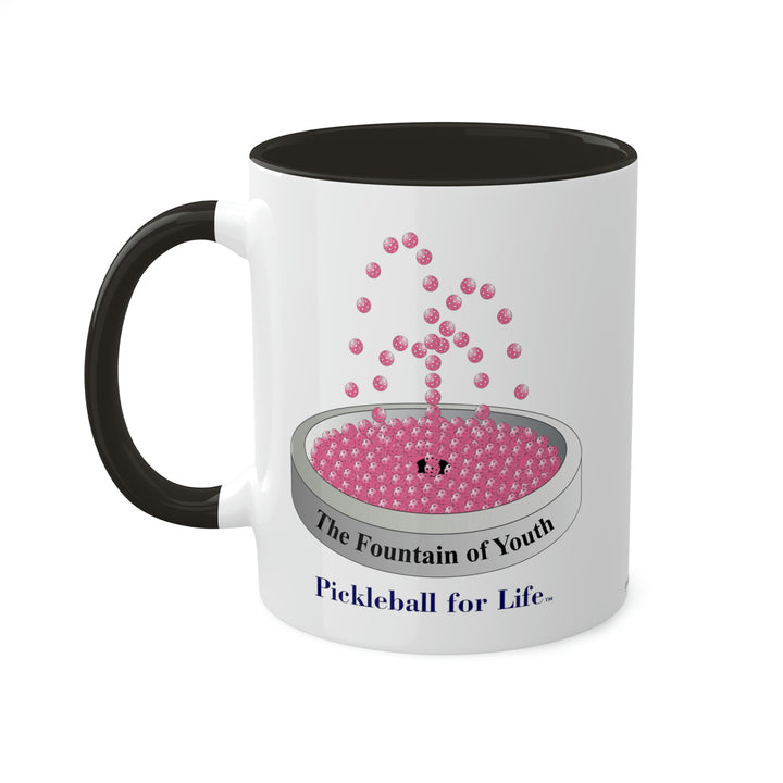 The Pickleball Fountain-Pink Coffee Mug-Great Pickleball Stuff