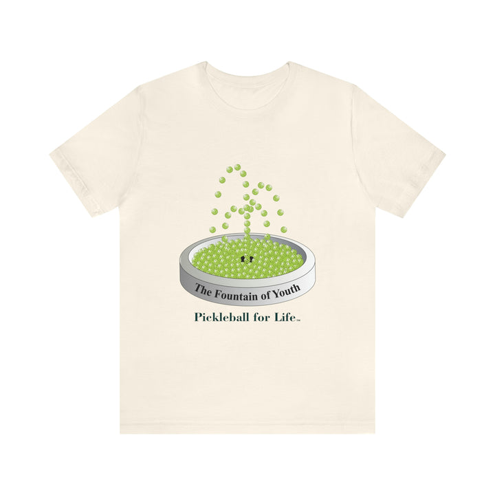 The Pickleball Fountain-Green Unisex T-Shirt - Great Pickleball Stuff