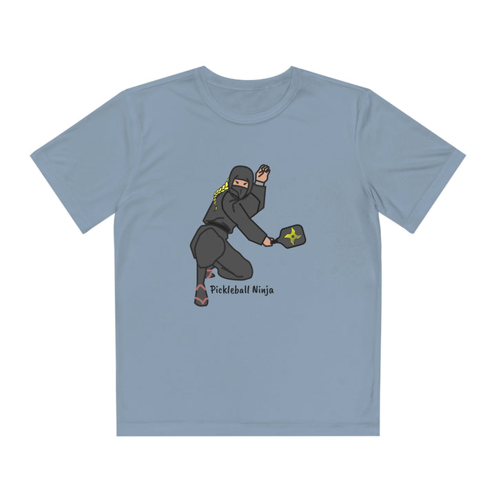 Pickleball Ninja-Female Youth Moisture-Wicking T-Shirt - Great Pickleball Stuff