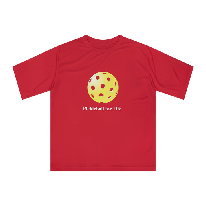 Pickleball for Life-Yellow Unisex Moisture-Wicking T-Shirt - Great Pickleball Stuff