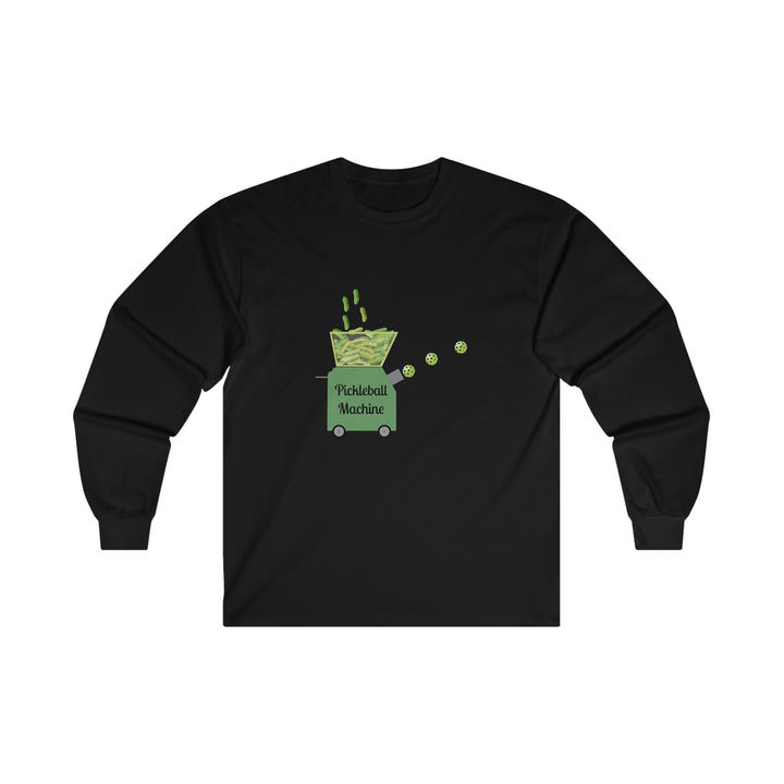 The Pickleball Machine Ultra Cotton Long Sleeve Tee - Great Pickleball Stuff