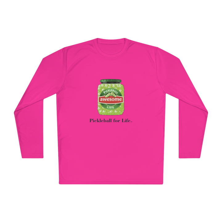 Awesome Pickles Unisex Moisture-Wicking Long Sleeve Tee - Great Pickleball Stuff