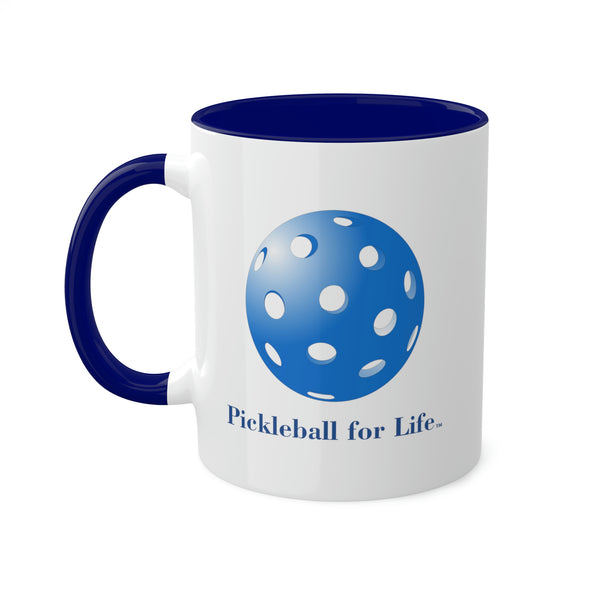 Pickleball for Life-Blue Coffee Mug-Great Pickleball Stuff