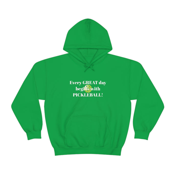 Every Great Day Begins with Pickleball! Unisex Hoodie - Great Pickleball Stuff