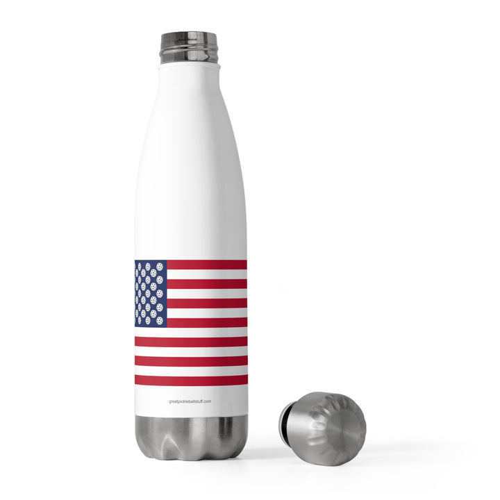 Pickleball Stars Flag Insulated Water Bottle (20oz)-Great Pickleball Stuff