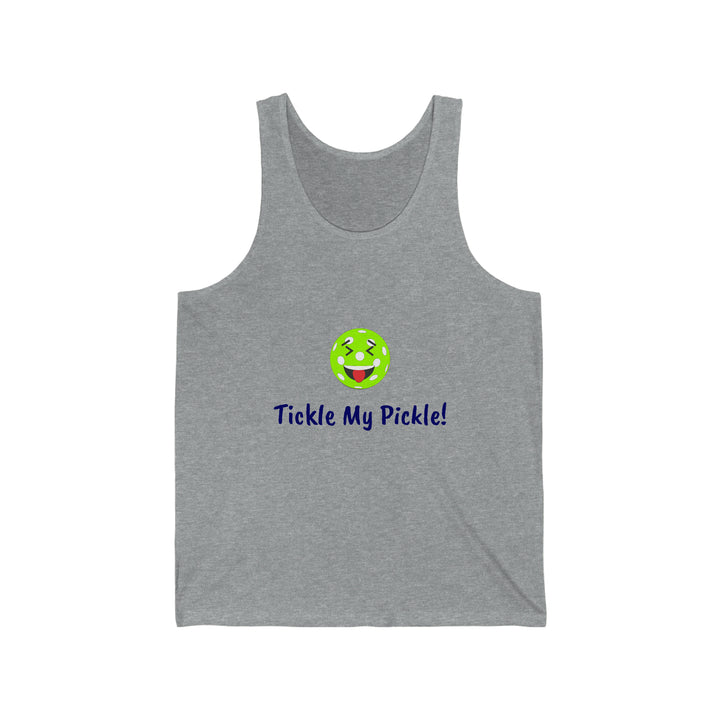 Tickle My Pickle Unisex Cotton Tank - Great Pickleball Stuff