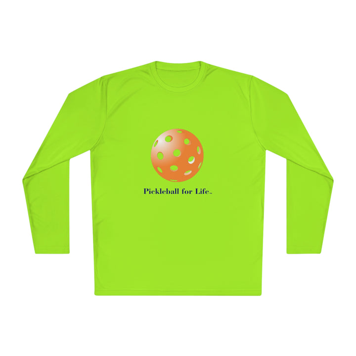 Pickleball for Life-Orange Unisex Moisture-Wicking Long Sleeve Tee - Great Pickleball Stuff