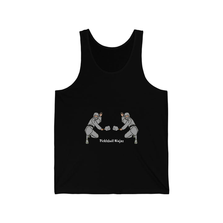 Pickleball Ninjas-Men's Doubles Unisex Cotton Tank - Great Pickleball Stuff