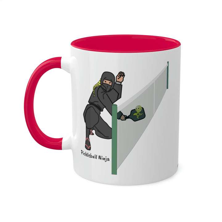 Pickleball Ninja Dinking-Female Coffee Mug-Great Pickleball Stuff