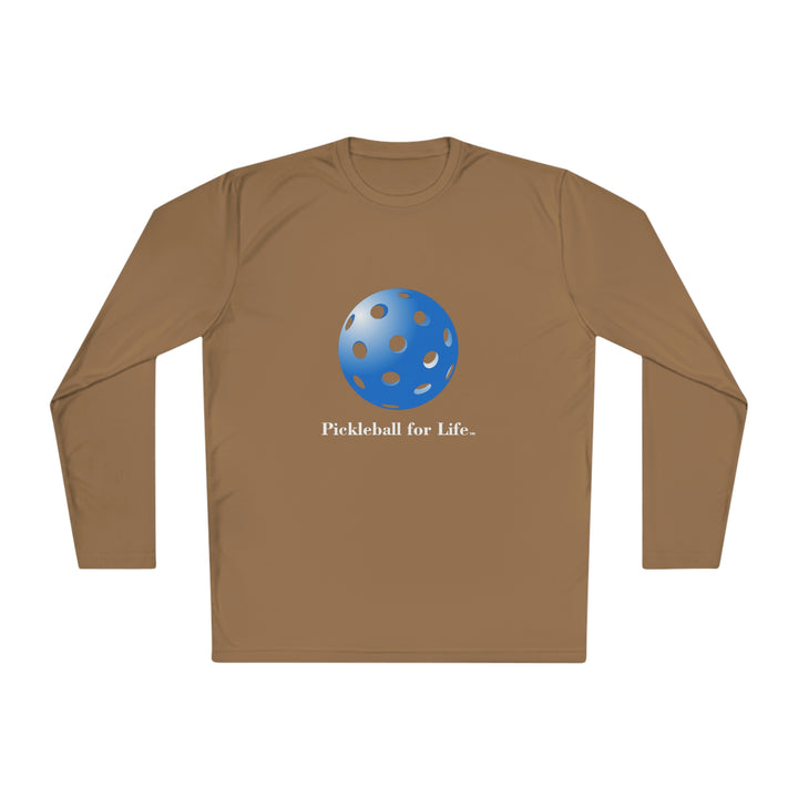 Pickleball for Life-Blue Unisex Moisture-Wicking Long Sleeve Tee - Great Pickleball Stuff