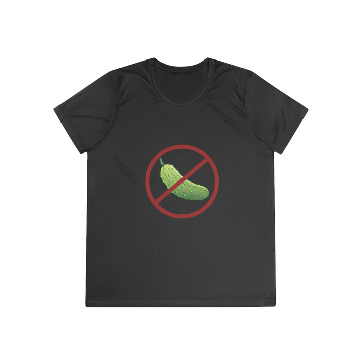 No Pickle! Women's Moisture-Wicking T-Shirt - Great Pickleball Stuff