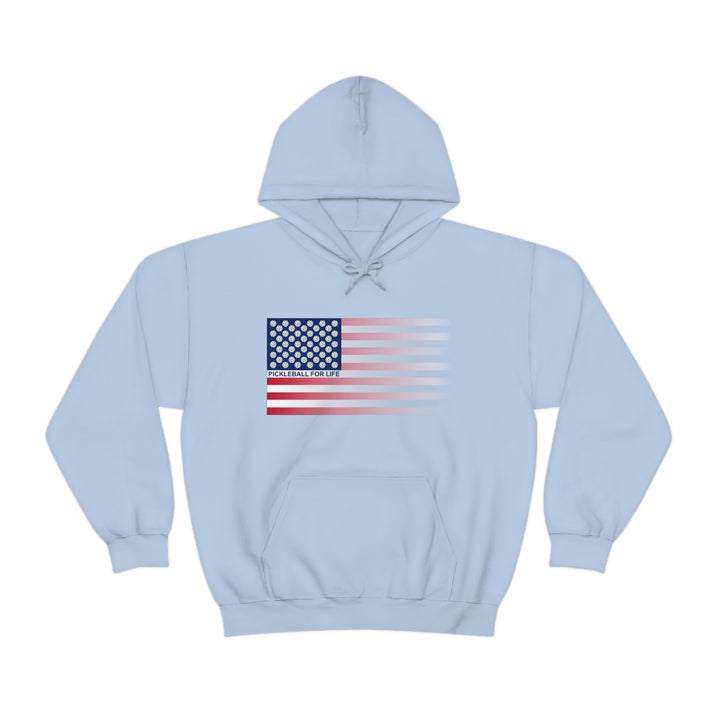 Pickleball for Life Flag (Faded) Unisex Hoodie - Great Pickleball Stuff