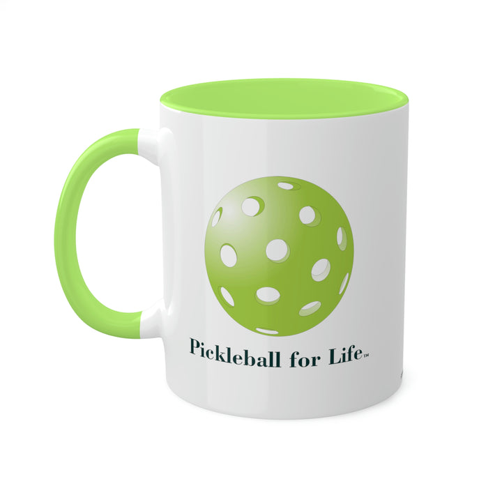 Pickleball for Life-Green Coffee Mug-Great Pickleball Stuff