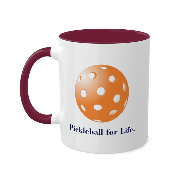 Pickleball for Life-Orange Coffee Mug-Great Pickleball Stuff