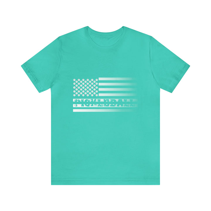 Pickleball Flag Transparent (Faded) Unisex T-Shirt - Great Pickleball Stuff