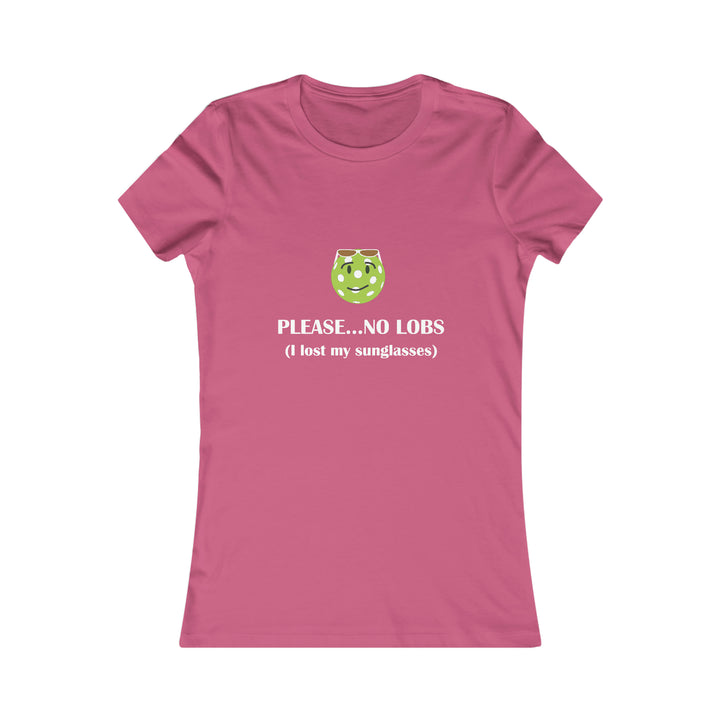 Please No Lobs-I Lost My Sunglasses Women's Slim-Fit Premium Cotton T-Shirt - Great Pickleball Stuff