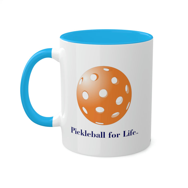 Pickleball for Life-Orange Coffee Mug-Great Pickleball Stuff