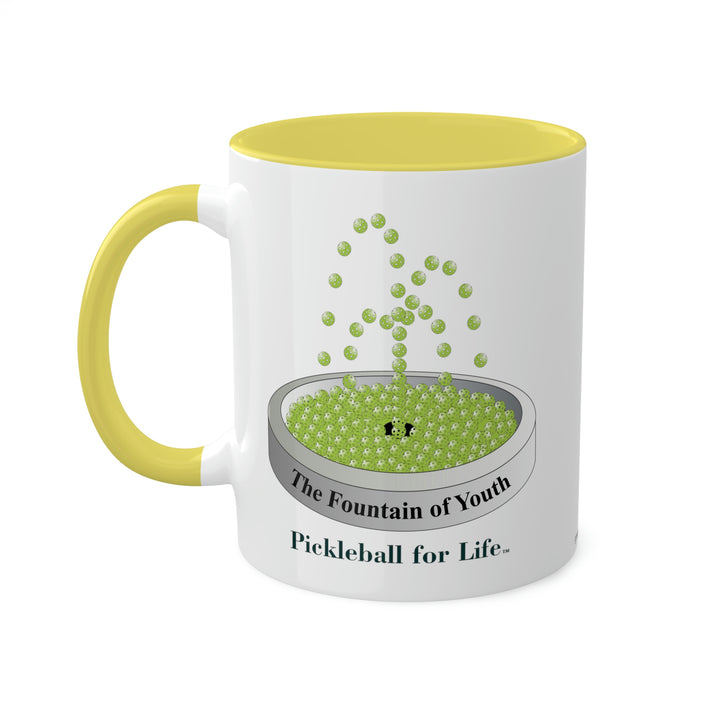 The Pickleball Fountain-Green Coffee Mug-Great Pickleball Stuff