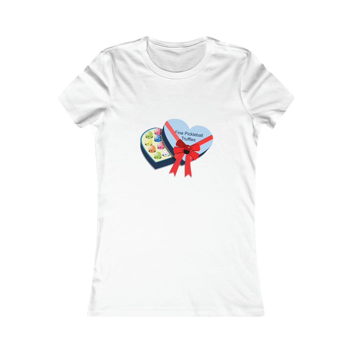 Pickleball Truffles Women's Slim-Fit Premium Cotton T-Shirt - Great Pickleball Stuff