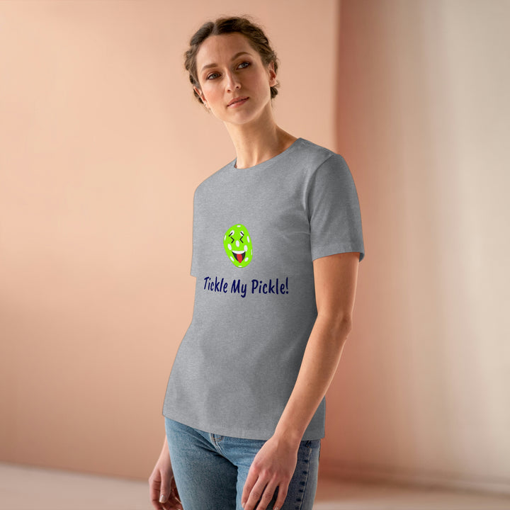 Tickle My Pickle Women's Relaxed-Fit T-shirt - Great Pickleball Stuff