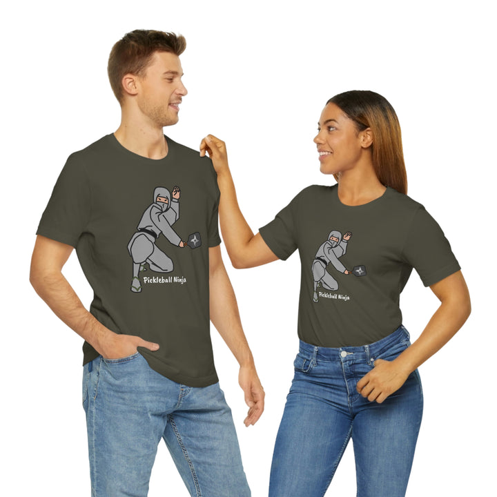 Pickleball Ninja-Male Unisex T-Shirt - Great Pickleball Stuff