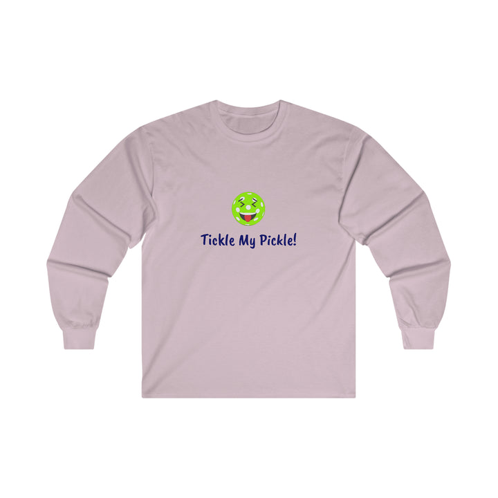 Tickle My Pickle Ultra Cotton Long Sleeve Tee - Great Pickleball Stuff