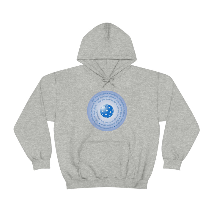 Just One More Game-Blue Unisex Hoodie - Great Pickleball Stuff