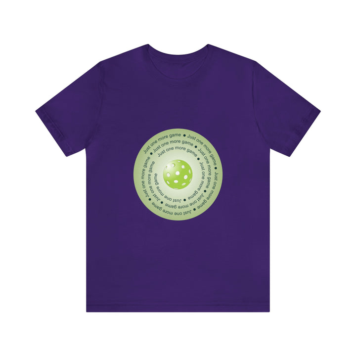 Just One More Game-Green Unisex T-Shirt - Great Pickleball Stuff