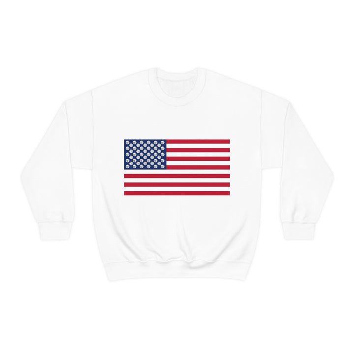 Pickleball Stars Flag Unisex Crewneck Sweatshirt - Great Pickleball Stuff