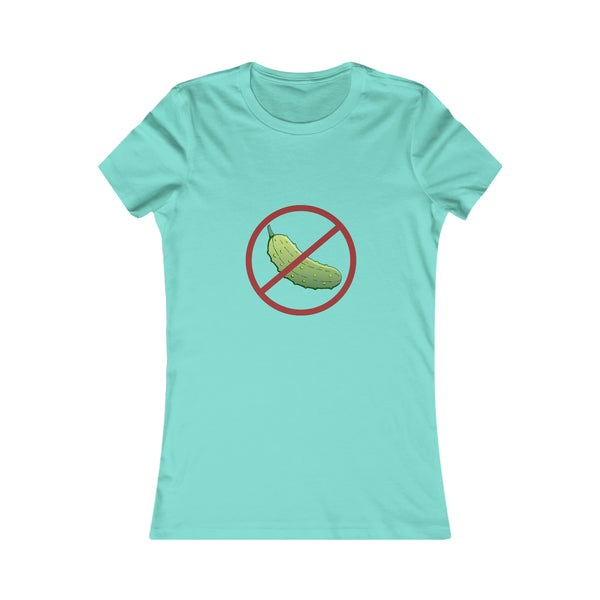 No Pickle! Women's Slim-Fit Premium Cotton T-Shirt - Great Pickleball Stuff