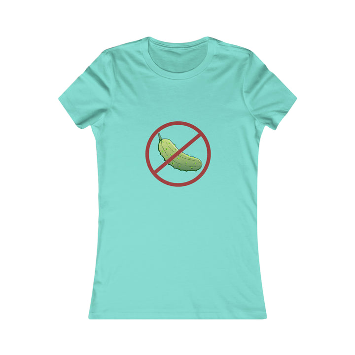 No Pickle! Women's Slim-Fit Premium Cotton T-Shirt - Great Pickleball Stuff