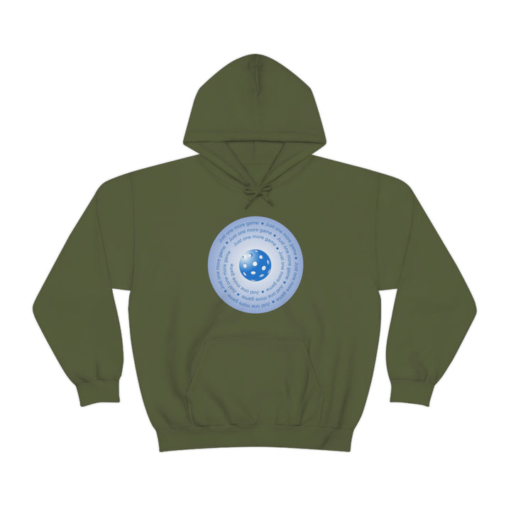 Just One More Game-Blue Unisex Hoodie - Great Pickleball Stuff