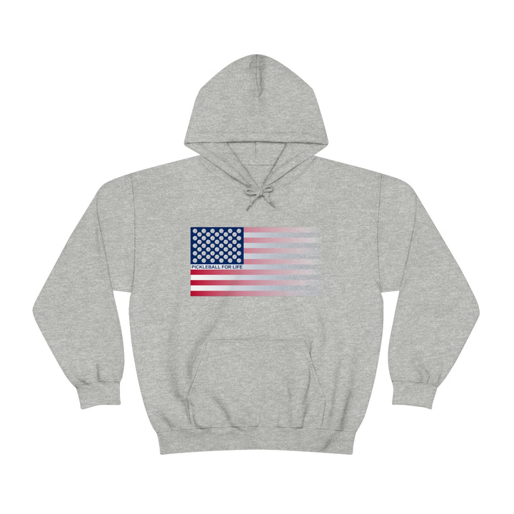 Pickleball for Life Flag (Faded) Unisex Hoodie - Great Pickleball Stuff