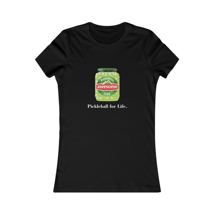 Awesome Pickles Women's Slim-Fit Premium Cotton T-Shirt - Great Pickleball Stuff