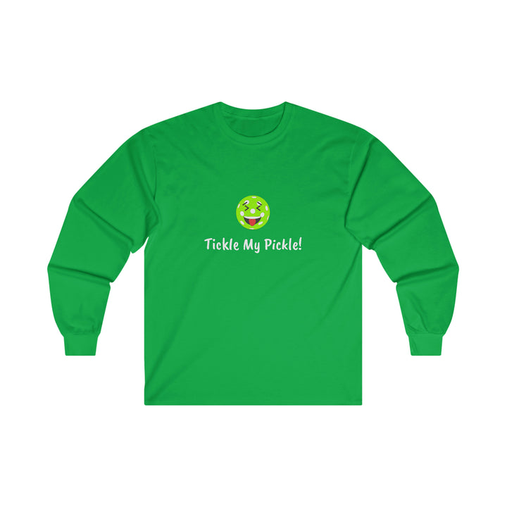 Tickle My Pickle Ultra Cotton Long Sleeve Tee - Great Pickleball Stuff