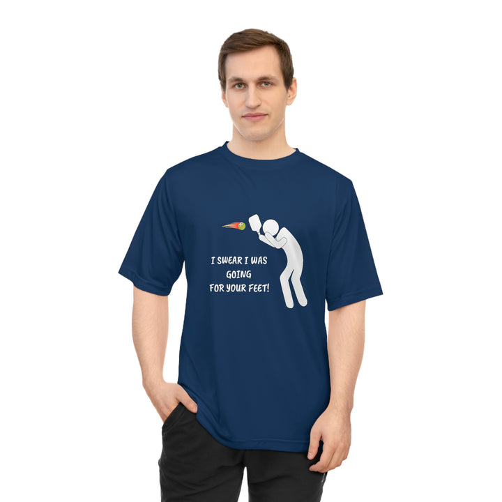 I Swear I Was Going For Your Feet! Unisex Moisture-Wicking T-Shirt - Great Pickleball Stuff