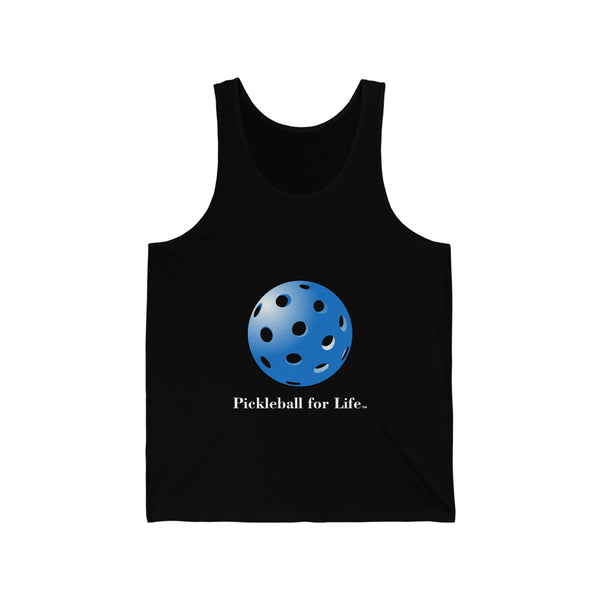 Pickleball for Life-Blue Unisex Tank - Great Pickleball Stuff