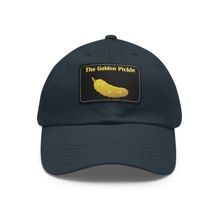 The Golden Pickle Pickleball Cap with Leather Patch - Great Pickleball Stuff