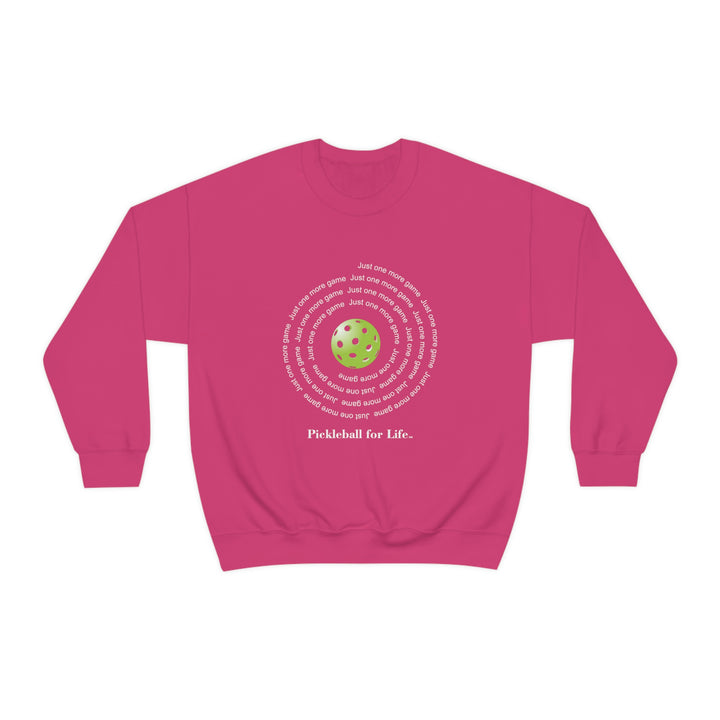 Just One More Game-Spiral Unisex Crewneck Sweatshirt - Great Pickleball Stuff