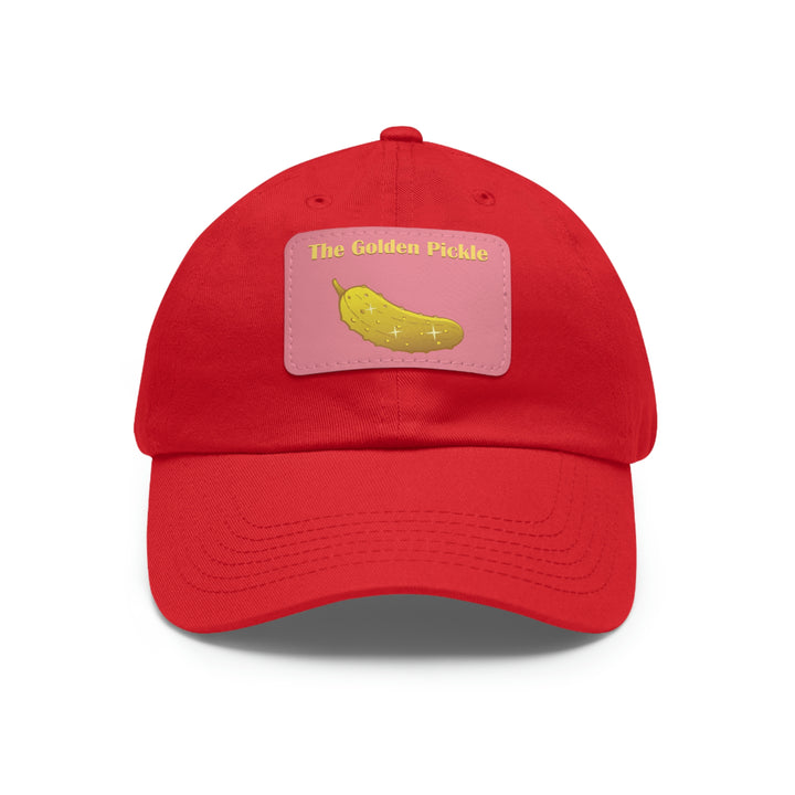 The Golden Pickle Pickleball Cap with Leather Patch - Great Pickleball Stuff