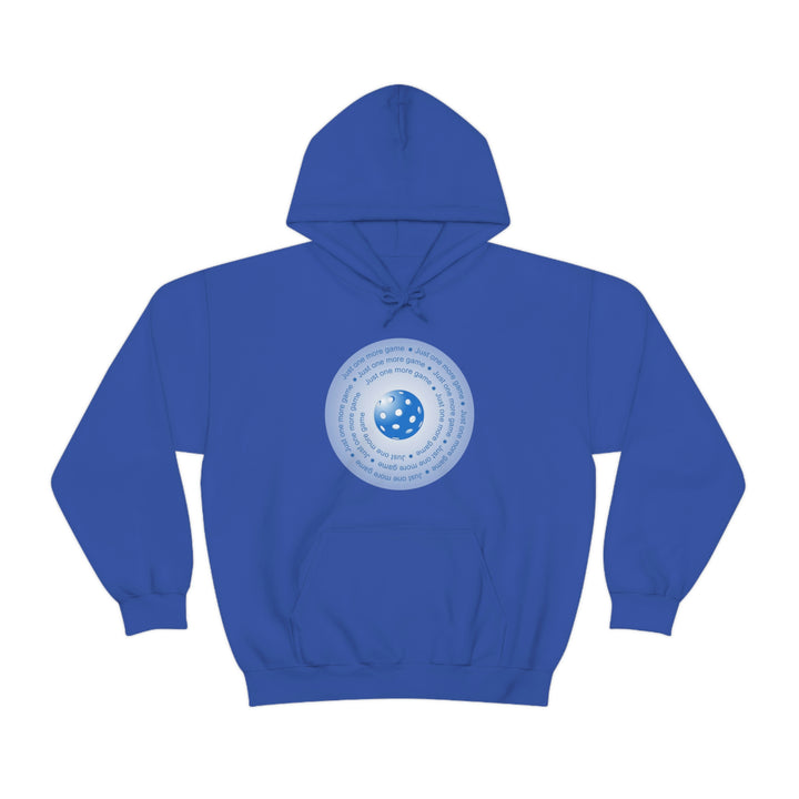 Just One More Game-Blue Unisex Hoodie - Great Pickleball Stuff