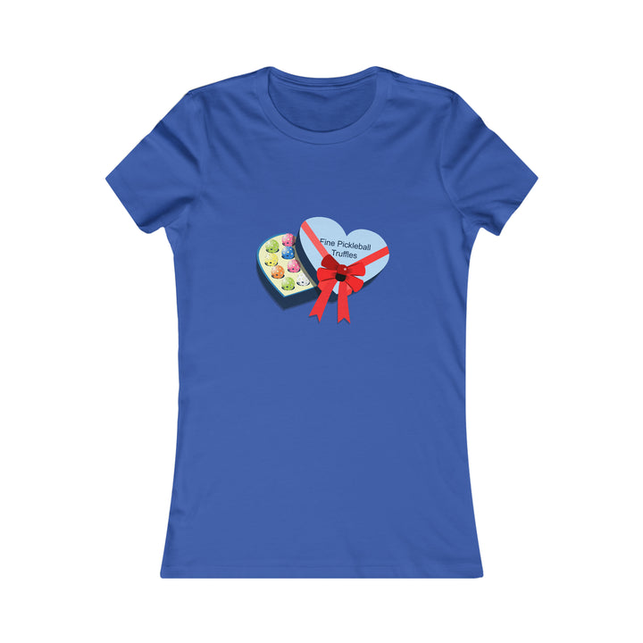 Pickleball Truffles Women's Slim-Fit Premium Cotton T-Shirt - Great Pickleball Stuff