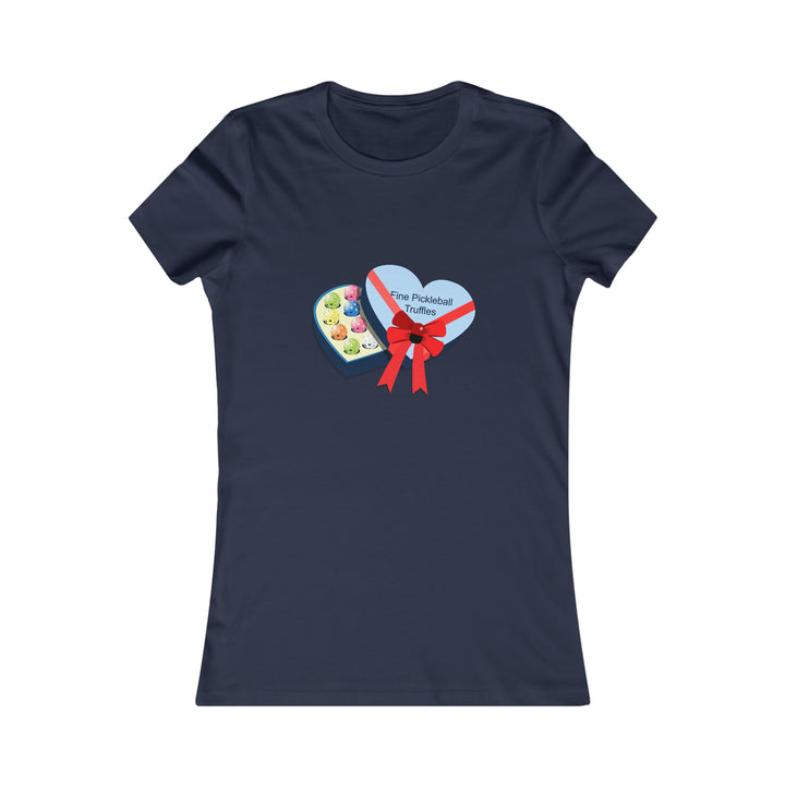 Pickleball Truffles Women's Slim-Fit Premium Cotton T-Shirt - Great Pickleball Stuff