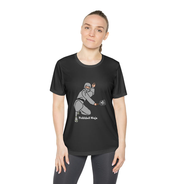 Pickleball Ninja-Male Women's Moisture-Wicking T-Shirt - Great Pickleball Stuff