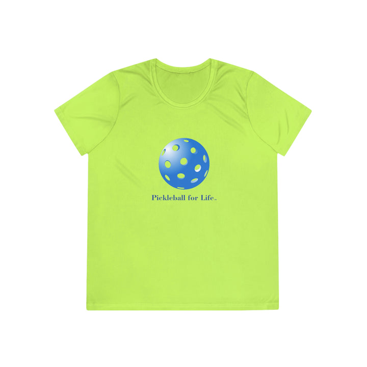 Pickleball for Life-Blue Women's Moisture-Wicking T-Shirt - Great Pickleball Stuff