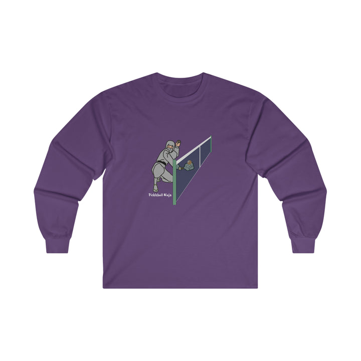 Pickleball Ninja Dinking-Male Ultra Cotton Long Sleeve Tee - Great Pickleball Stuff