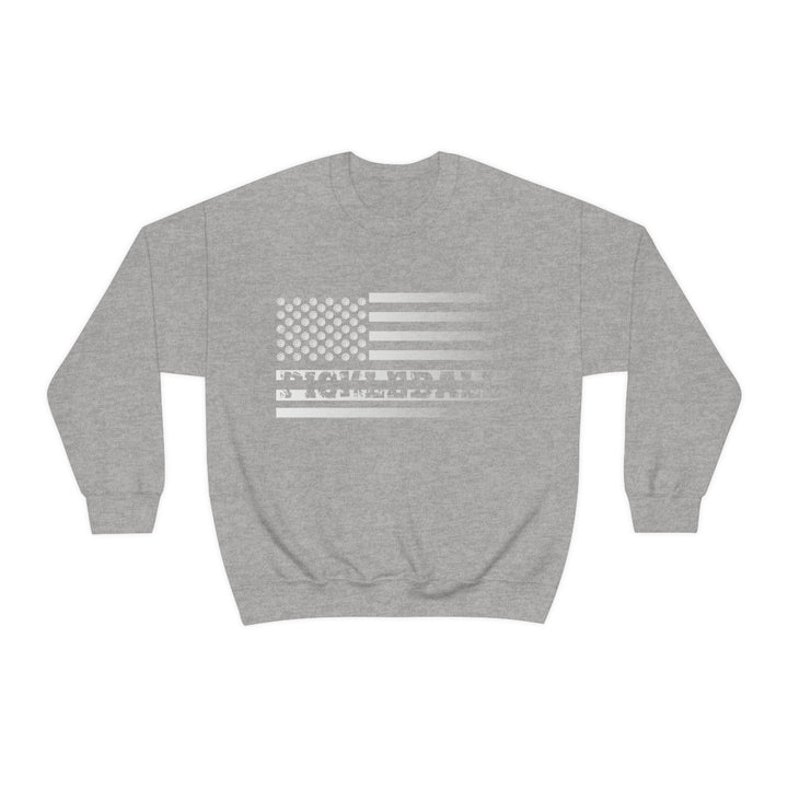 Pickleball Flag Transparent (Faded) Unisex Crewneck Sweatshirt - Great Pickleball Stuff