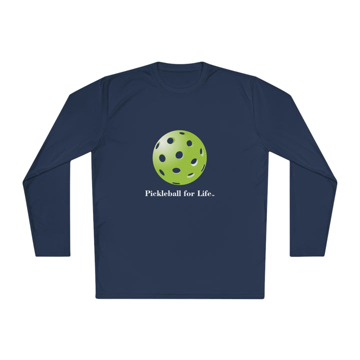 Pickleball for Life-Green Unisex Moisture-Wicking Long Sleeve Tee - Great Pickleball Stuff