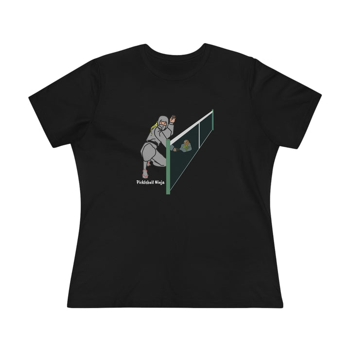 Pickleball Ninja Dinking-Female Women's Relaxed-Fit T-Shirt - Great Pickleball Stuff