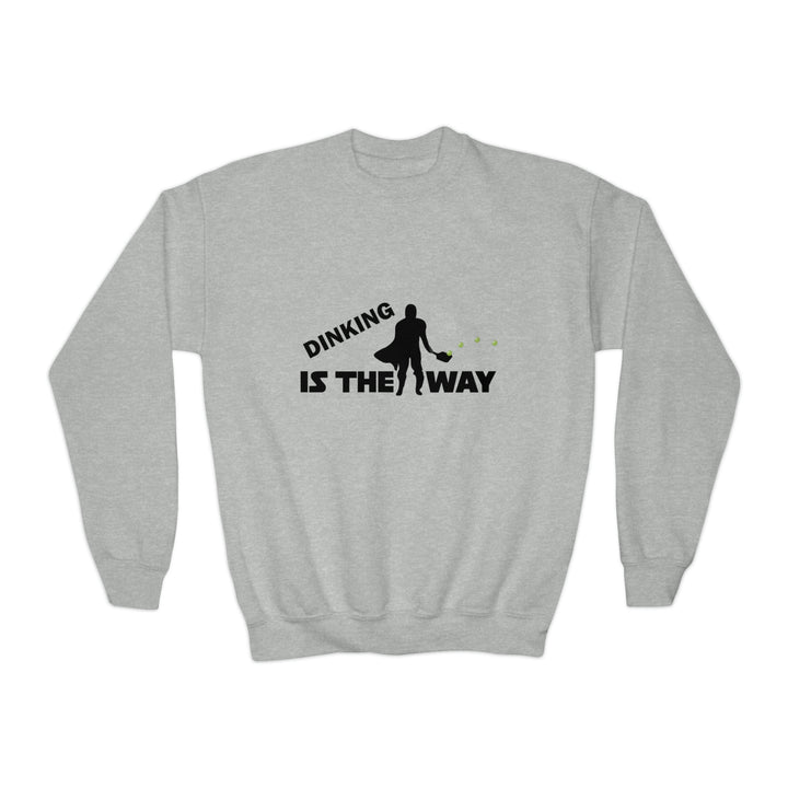 Dinking is the Way Youth Crewneck Sweatshirt - Great Pickleball Stuff